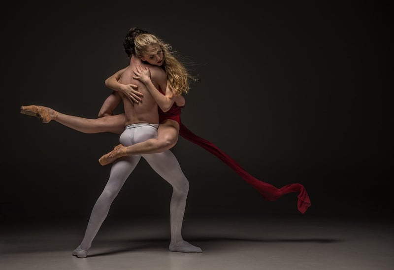 Dancer expressing emotions through movement